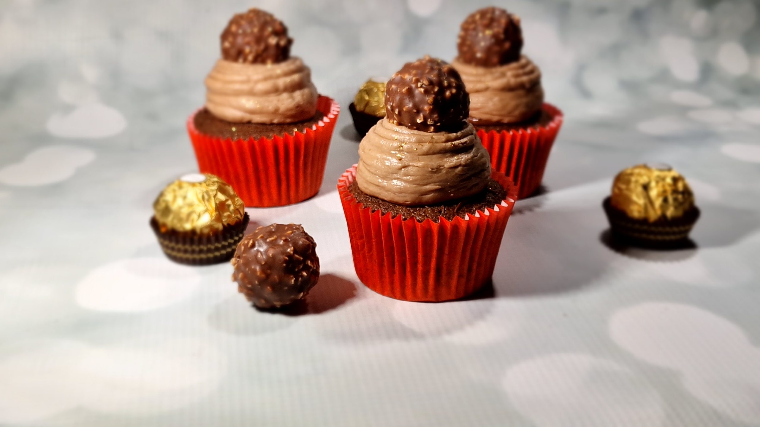 Ferrero Rocher & Nutella Cupcakes